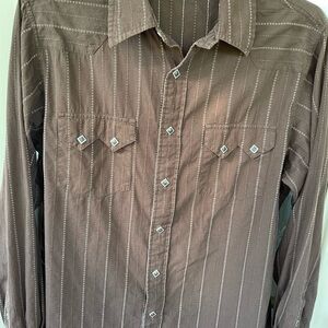 Daniel Cremieux Brown Button Down Shirt